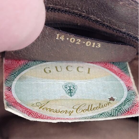 Gucci Vintage GG Monogram Supreme Sherry Web Ophidia Accordion Shoulder Bag - Picture 13 of 16